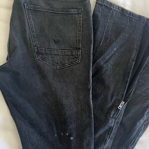 Hudson Walker Kick Flare Jeans Charcoal Denim